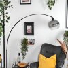 Koyoto Bogenleuchte Glas 25 cm Schwarz, 1-flammig