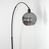 Ripoll Stehleuchte Glas 25 cm Schwarz, 1-flammig