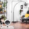 Ripoll Stehleuchte Glas 25 cm Schwarz, 1-flammig