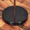 Bassagoda Bogenstehlampe 35 cm Kupferfarben, Schwarz, 1-flammig, Stoff-Lampenschirm