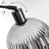 Ripoll Stehleuchte Glas 20 cm Schwarz, 1-flammig