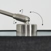 Bassagoda Stehleuchte 35 cm Nickel-Matt, Schwarz, 1-flammig