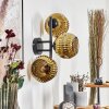 Ripoll Wandleuchte Glas 15 cm Gold, 3-flammig