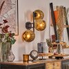 Ripoll Wandleuchte Glas 15 cm Gold, 3-flammig