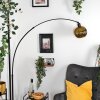 Ripoll Bogenlampe Glas 20 cm Schwarz, 1-flammig