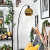 Ripoll Bogenlampe Glas 20 cm Schwarz, 1-flammig