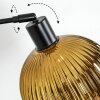 Ripoll Bogenlampe Glas 20 cm Schwarz, 1-flammig