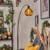 Ripoll Bogenlampe Glas 20 cm Schwarz, 1-flammig