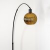 Ripoll Bogenlampe Glas 20 cm Schwarz, 1-flammig