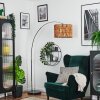 Cando Stehleuchte 40 cm Chrom, Schwarz, 1-flammig