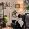 Cando Bogenlampe 35 cm Chrom, Schwarz, 1-flammig
