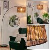 Cando Bogenstehlampe 35 cm Schwarz, 1-flammig