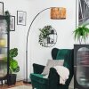 Cando Bogenstehlampe 35 cm Schwarz, 1-flammig