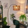 Cando Bogenstehlampe 35 cm Schwarz, 1-flammig