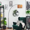 Cando Bogenstehlampe 35 cm Schwarz, 1-flammig