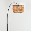 Cando Bogenstehlampe 35 cm Schwarz, 1-flammig
