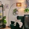 Cando Bogenstehlampe 35 cm Schwarz, 1-flammig