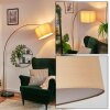 Soungou Stehleuchte 38 cm Kupferfarben, Schwarz, 1-flammig
