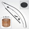 Cando Bogenleuchte 40 cm Schwarz, 1-flammig