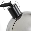 Koyoto Bogenstehlampe Glas 20 cm Schwarz, 1-flammig