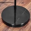 Koyoto Bogenstehlampe Glas 20 cm Schwarz, 1-flammig