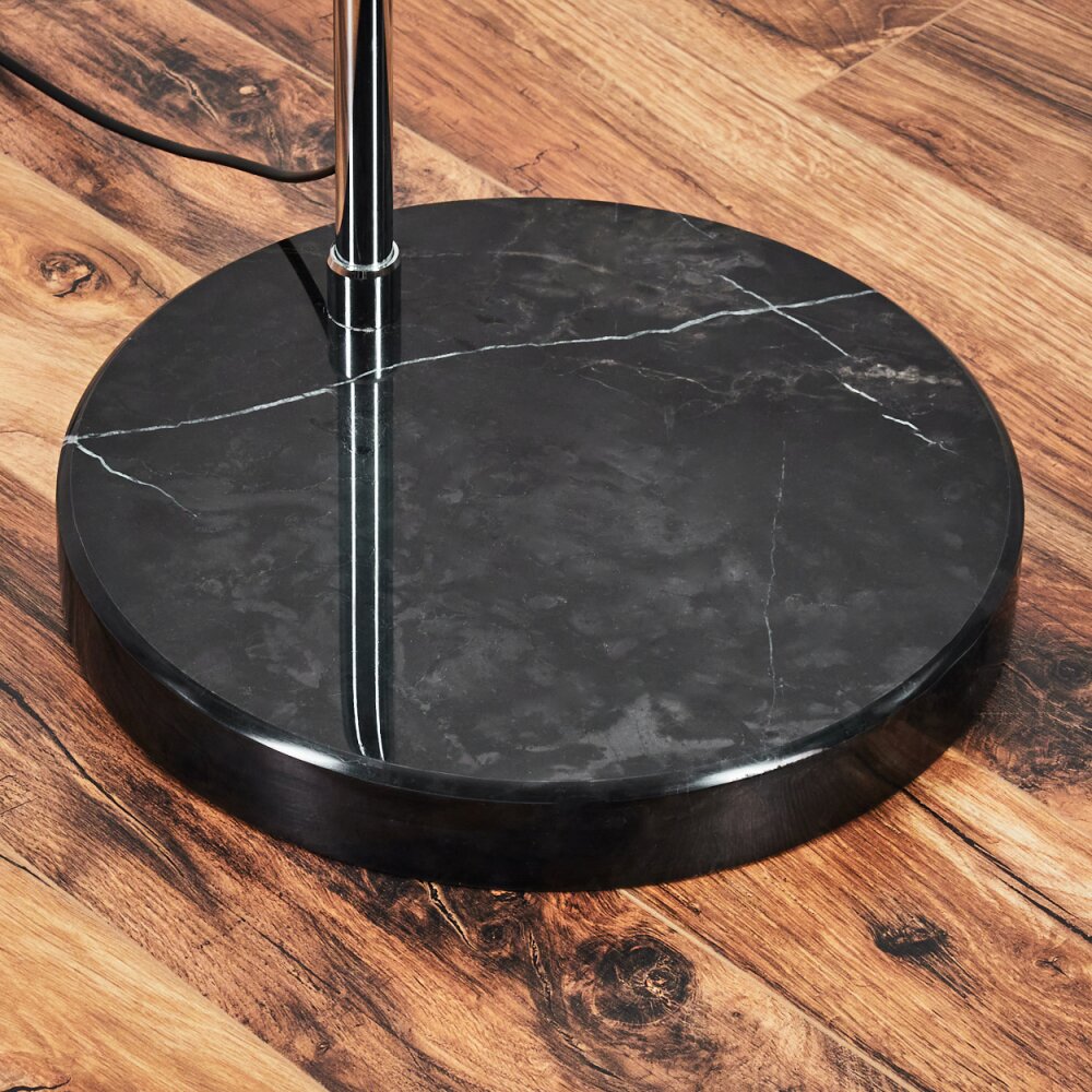 Bassagoda Stehleuchte 35 cm Chrom, Schwarz, 1-flammig