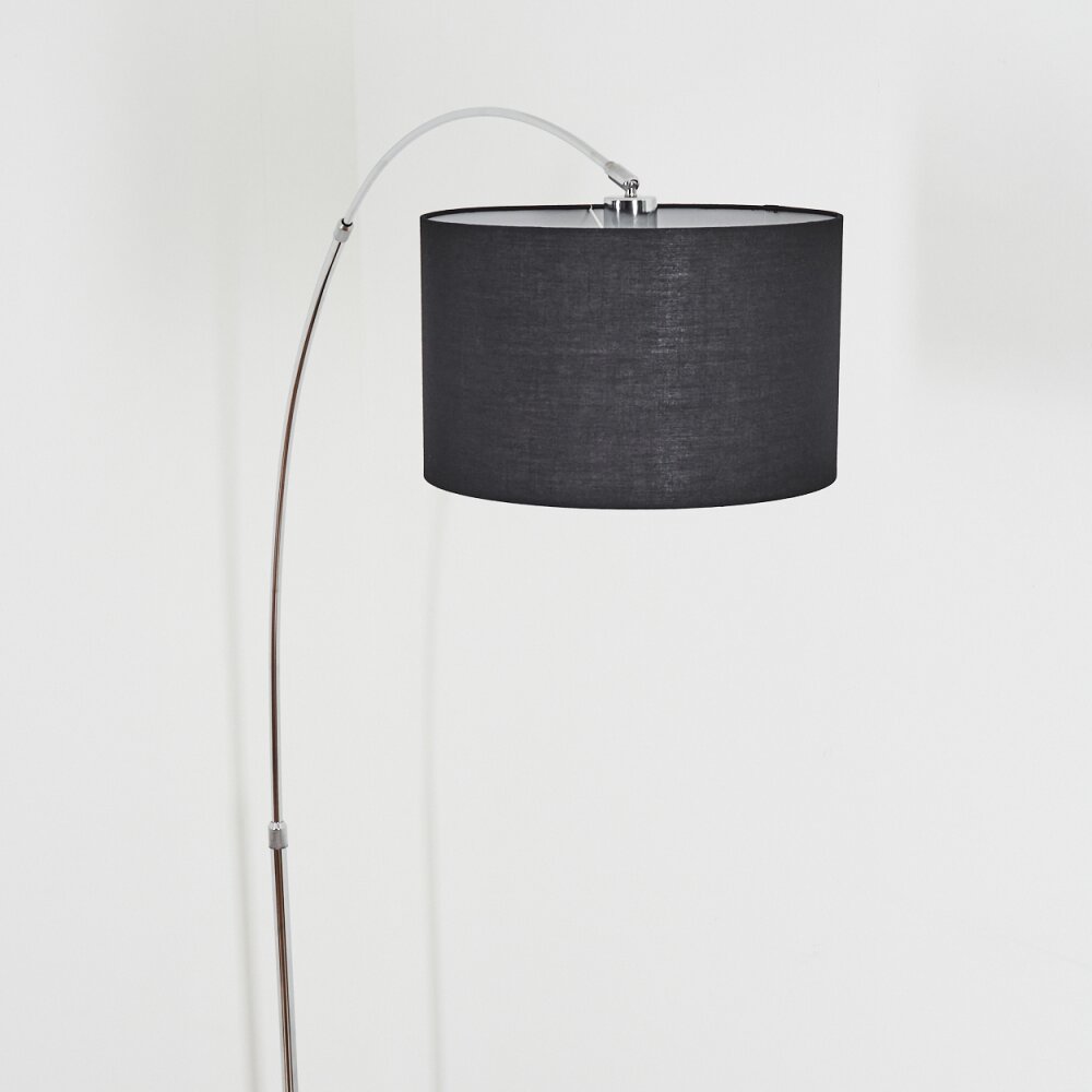 Bassagoda Stehleuchte 35 cm Chrom, Schwarz, 1-flammig