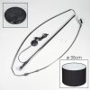 Bassagoda Stehleuchte 35 cm Chrom, Schwarz, 1-flammig
