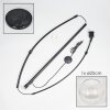 Koyoto Bogenlampe Glas 25 cm Schwarz, 1-flammig