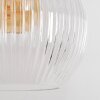 Koyoto Bogenlampe Glas 25 cm Schwarz, 1-flammig
