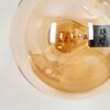 Gastor Wandleuchte Glas 15 cm Bernsteinfarben, Klar, Rauchfarben, 3-flammig