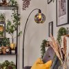 Ripoll Bogenlampe Glas 20 cm Schwarz, 1-flammig