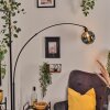Ripoll Bogenlampe Glas 20 cm Schwarz, 1-flammig