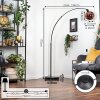 Ripoll Stehleuchte Glas 20 cm Schwarz, 1-flammig