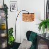 Cando Bogenlampe 35 cm Schwarz, 1-flammig