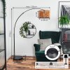 Cando Bogenlampe 35 cm Schwarz, 1-flammig