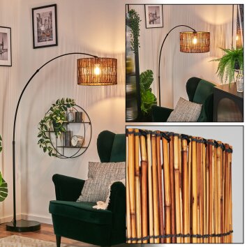 Cando Bogenlampe 35 cm Schwarz, 1-flammig