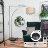 Soungou Stehleuchte 38 cm Chrom, Schwarz, 1-flammig