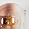 Koyoto Wandleuchte Glas 15 cm Gold, Schwarz, 3-flammig