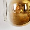 Koyoto Wandleuchte Glas 15 cm Gold, Schwarz, 3-flammig