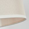Bassagoda Bogenlampe 35 cm Chrom, Schwarz, 1-flammig, Stoffschirm