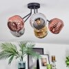 Ripoll Deckenleuchte Glas 15 cm Chrom, Gold, Kupferfarben, Rauchfarben, 5-flammig