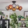 Ripoll Deckenleuchte Glas 15 cm Chrom, Gold, Kupferfarben, Rauchfarben, 5-flammig