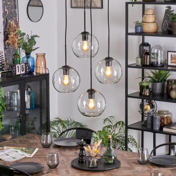Koyoto Hängeleuchte Glas 20 cm Klar, 4-flammig