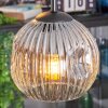 Ripoll Hängeleuchte Glas 15 cm Klar, Rauchfarben, 4-flammig