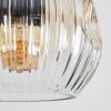 Ripoll Hängeleuchte Glas 15 cm Bernsteinfarben, Klar, 4-flammig