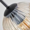Ripoll Hängeleuchte Glas 15 cm Bernsteinfarben, Klar, 4-flammig