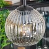 Ripoll Hängeleuchte Glas 15 cm Bernsteinfarben, Klar, 4-flammig