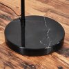 Bassagoda Bogenlampe 45 cm Schwarz, 1-flammig, Stoff-Lampenschirm