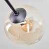 Koyoto Deckenleuchte Glas 15 cm Bernsteinfarben, Klar, Rauchfarben, 6-flammig
